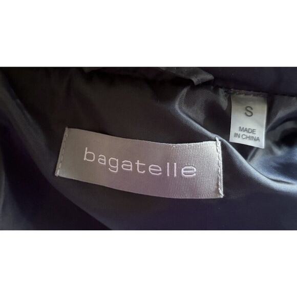 Bagatelle Quilted Vest Navy Toggles Size Small Zip Snap Button Cabin Lodge Fall - Picture 7 of 9